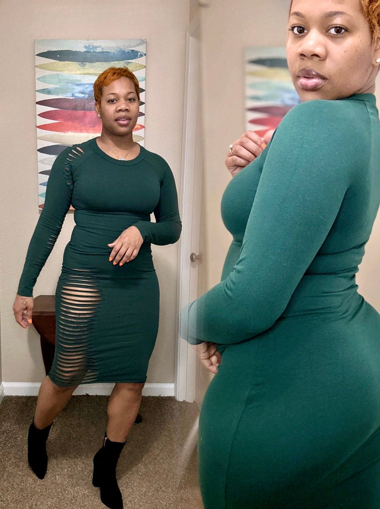 Sexy Casual Dress(Forest Green)